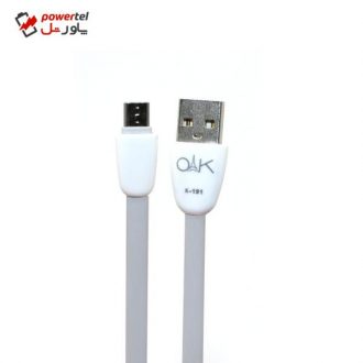 کابل تبدیل USB به microUSB اوآک مدل K-191 طول 1 متر