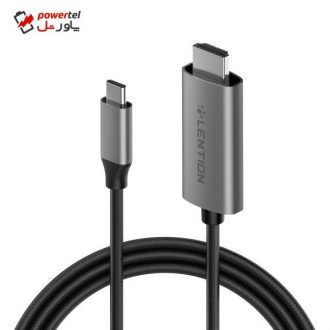 کابل تبدیل USB-C به HDMI لنشن مدل CU-307 طول 1.8 متر