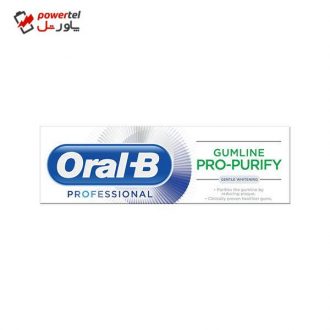 خمیر دندان اورال-بی سری GUMLINE PRO-PURIFY مدل GENTLE WHITENING حجم 75 میلی لیتر