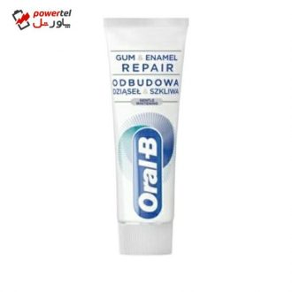 خمیر دندان اورال-بی سری Gum & ENAMEL REPAIR مدل Gentle whitening حجم 75 میلی لیتر خمیر دندان اورال-بی سری Gum & ENAMEL REPAIR مدل Gentle whitening حجم 75 میلی لیتر
