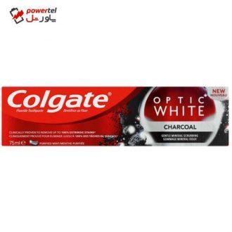 خمیر دندان کلگیت سری Optic White مدل CHARCOAL حجم 75 میلی لیتر خمیر دندان کلگیت سری Optic White مدل CHARCOAL حجم 75 میلی لیتر