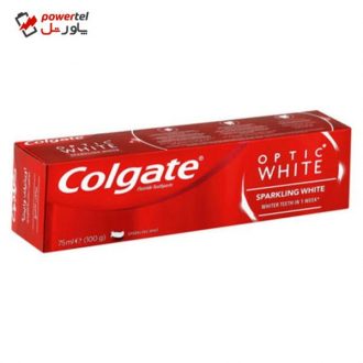 خمیر دندان کلگیت سری Optic White مدل SPARKLING WHITE حجم 75 میلی لیتر