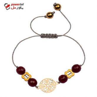 دستبند طلا 18 عیار دخترانه کرابو طرح دایره ی اسلیمی مدل Krd1034 دستبند طلا 18 عیار دخترانه کرابو طرح دایره ی اسلیمی مدل Krd1034