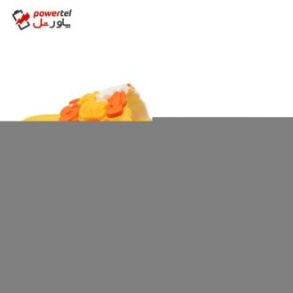 دمپایی دخترانه مدل گل کد 04-397 رنگ زرد