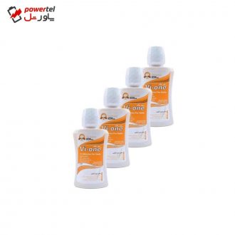 دهان شویه وی وان مدل Natural حجم 330 میلی لیتر مجموعه 4 عددی