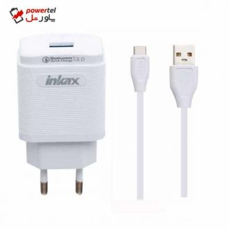 شارژر دیواری اینکاکس مدل CD-53  به همراه کابل تبدیل USB-C