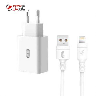 شارژر دیواری ایکس او مدل L36 به همراه کابل تبدیل لایتنینگ شارژر دیواری ایکس او مدل L36 به همراه کابل تبدیل لایتنینگ