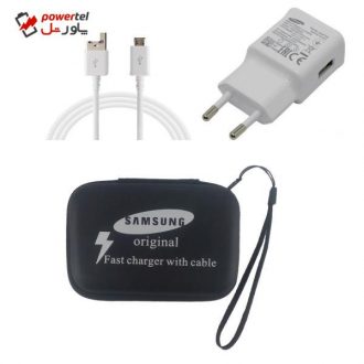 شارژر دیواری مدل EP-TA20EWE به همراه کابل Micro USB و کیف حمل شارژر دیواری مدل EP-TA20EWE به همراه کابل Micro USB و کیف حمل