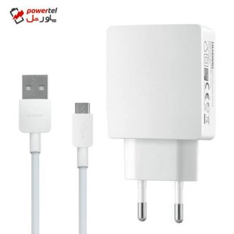 شارژر دیواری مدل HW-050200E3W همراه با کابل microUSB