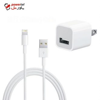شارژر دیواری مدل  M32019 به همراه کابل تبدیل لایتنینگ
