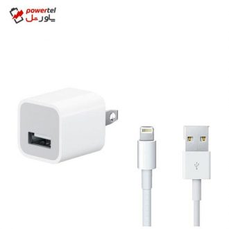 شارژر دیواری کد 0433 به همراه کابل تبدیل لایتنینگ