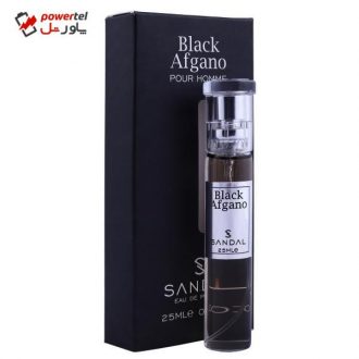 عطر جیبی مردانه صندل مدل بلک افغان حجم 25 میلی لیتر