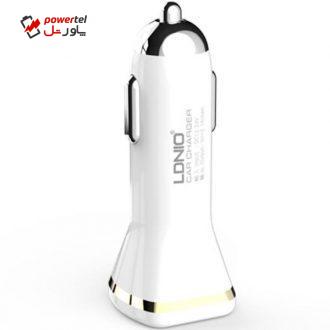 شارژر فندکی الدینیو مدل DL-219 همراه با کابل microUSB شارژر فندکی الدینیو مدل DL-219 همراه با کابل microUSB