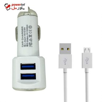 شارژر فندکی مدل Xi4 به همراه کابل تبدیل microUSB شارژر فندکی مدل Xi4 به همراه کابل تبدیل microUSB