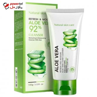 فوم شستشو صورت بایو آکوا مدل ALOE VERA وزن 100 گرم فوم شستشو صورت بایو آکوا مدل ALOE VERA وزن 100 گرم