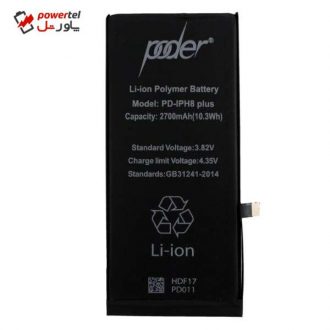 باتری موبایل پودر  مدل PODER-IPH8P ظرفیت 2700 میلی آمپر ساعت مناسب برای گوشی موبایل اپل IPHONE 8 PLUS