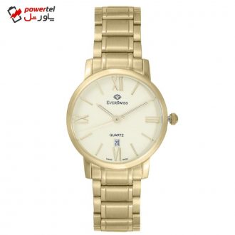 ساعت مچی عقربه‌ای مردانه اورسوئیس مدل EV-9738-GGC
