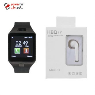 ساعت هوشمند اسمارت بیسون مدل SB-01 به همراه هندزفری اچ بی کیو مدل i7
