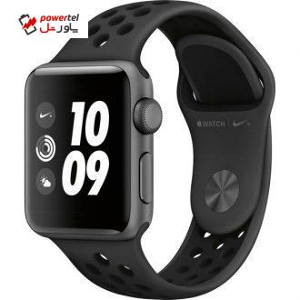 ساعت هوشمند اپل واچ سری 3 مدل Nike Plus 38mm Space Aluminum Case with Nike Sport Band ساعت هوشمند اپل واچ سری 3 مدل Nike Plus 38mm Space Aluminum Case with Nike Sport Band