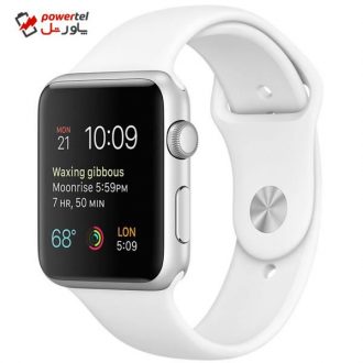ساعت هوشمند اپل واچ 2 مدل 42mm Silver Aluminum Case with White Sport Band