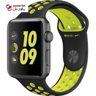 ساعت هوشمند اپل واچ 2 مدل Nike Plus 38mm Space Gray Aluminum Case with Black/Volt Band ساعت هوشمند اپل واچ 2 مدل Nike Plus 38mm Space Gray Aluminum Case with Black/Volt Band