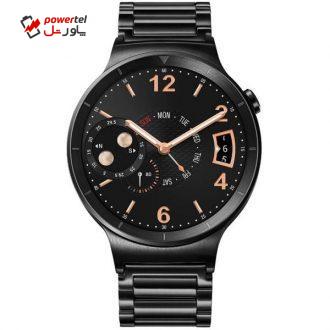 ساعت هوشمند هوآوی واچ مشکی مدل Steel Case With Black Link Bracelet ساعت هوشمند هوآوی واچ مشکی مدل Steel Case With Black Link Bracelet