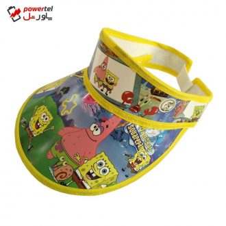 کلاه آفتاب گیر بچگانه طرح باب اسفنجی کد N048
