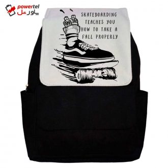 کوله پشتی طرح Skateboarding Quote مدل G21 کوله پشتی طرح Skateboarding Quote مدل G21
