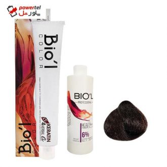 کیت رنگ مو بیول سری BURGUNDY RED شماره 4.65 حجم 100 میلی لیتر رنگ شرابی قرمز ماهاگونی متوسط