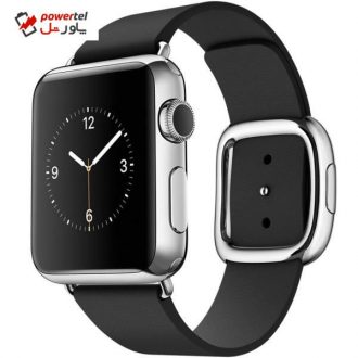 ساعت مچی هوشمند اپل واچ مدل 38mm Stainless Steel Case with Black Modern Buckle ساعت مچی هوشمند اپل واچ مدل 38mm Stainless Steel Case with Black Modern Buckle