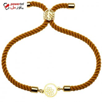 دستبند طلا 18 عیار دخترانه کرابو طرح گل و ستاره مدل Krd1148