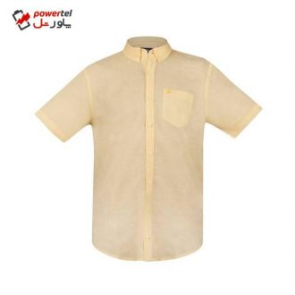 پیراهن آستین کوتاه مردانه بادی اسپینر مدل 01960905 کد 1 رنگ زرد