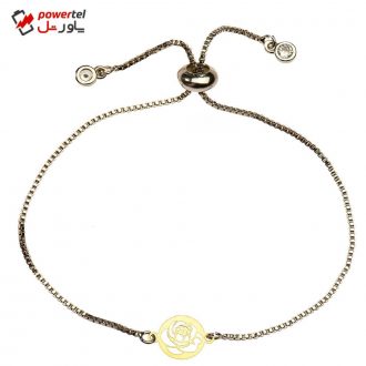 دستبند طلا 18 عیار دخترانه کرابو طرح گل رز مدل Krd1108 دستبند طلا 18 عیار دخترانه کرابو طرح گل رز مدل Krd1108