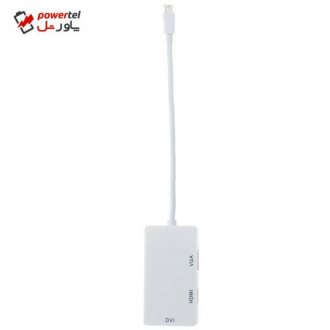 مبدل Mini DisplayPort به DVI/HDMI/VGA مدل Audio Support