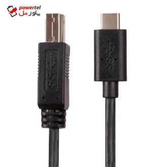 کابل تبدیل USB-C به USB-B مدل PRK-B1 طول 1 متر