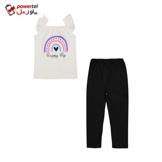 ست تاپ و شلوار دخترانه سون پون مدل 1391568-01