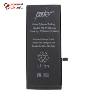 باتری موبایل پودر مدل IPH6SP ظرفیت 2850 میلی آمپر ساعت مناسب برای گوشی موبایل اپل IPHONE 6S PLUS