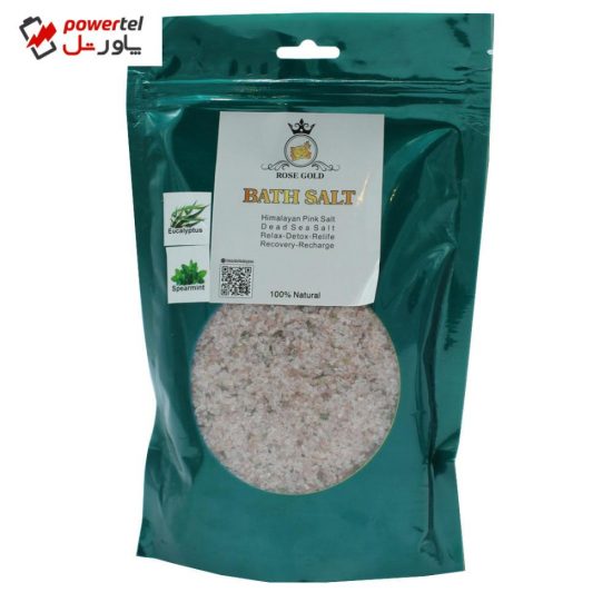 نمک حمام رز گلد مدل MINT & EUCALYPTUS وزن 500 گرم