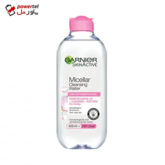 آب پاک کننده آرایش صورت گارنیه مدل Micellar حجم 400 میلی لیتر آب پاک کننده آرایش صورت گارنیه مدل Micellar حجم 400 میلی لیتر