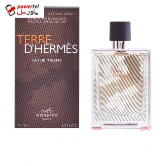 ادو تویلت مردانه هرمس مدل Terre D’Hermes حجم 100 میلی لیتر ادو تویلت مردانه هرمس مدل Terre D’Hermes حجم 100 میلی لیتر