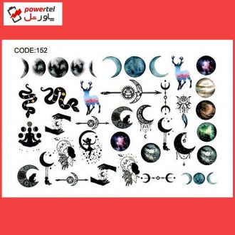 استیکر طراحی ناخن طرح ماه گلکسی مدل C152