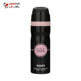 اسپری بدن رودیر مدل Black opiome حجم 200 میلی لیتر اسپری بدن رودیر مدل Black opiome حجم 200 میلی لیتر
