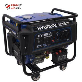 موتور برق 6.5 کیلو وات هیوندای مدل HG9650-PG موتور برق 6.5 کیلو وات هیوندای مدل HG9650-PG