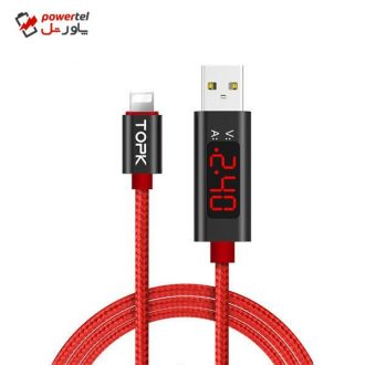 کابل تبدیل USB به لایتنینگ  تاپکی مدل AC27 طول 1 متر