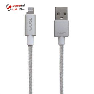 کابل تبدیل USB به لایتنینگ تسکو مدل TC i 400 طول 1 متر کابل تبدیل USB به لایتنینگ تسکو مدل TC i 400 طول 1 متر