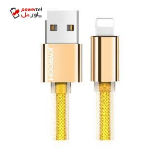 کابل تبدیل USB به لایتنینگ جی روم مدل S-M331 LED LIGHT طول 1.2 متر
