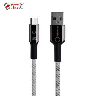 کابل تبدیل USB به microUSB باوین مدل CB-157 طول ۱ متر کابل تبدیل USB به microUSB باوین مدل CB-157 طول ۱ متر