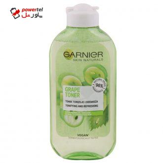تونر پاک کننده صورت گارنیه مدل GRAPE حجم 200 میلی لیتر تونر پاک کننده صورت گارنیه مدل GRAPE حجم 200 میلی لیتر