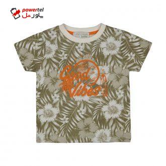 تی شرت پسرانه لیلیان مد مدل K0442061TS-KHAKI