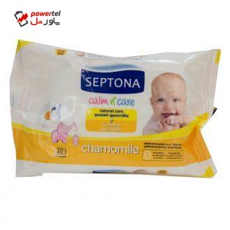 دستمال مرطوب سپتونا مدل Antibacterial بسته 20 عددی دستمال مرطوب سپتونا مدل Antibacterial بسته 20 عددی